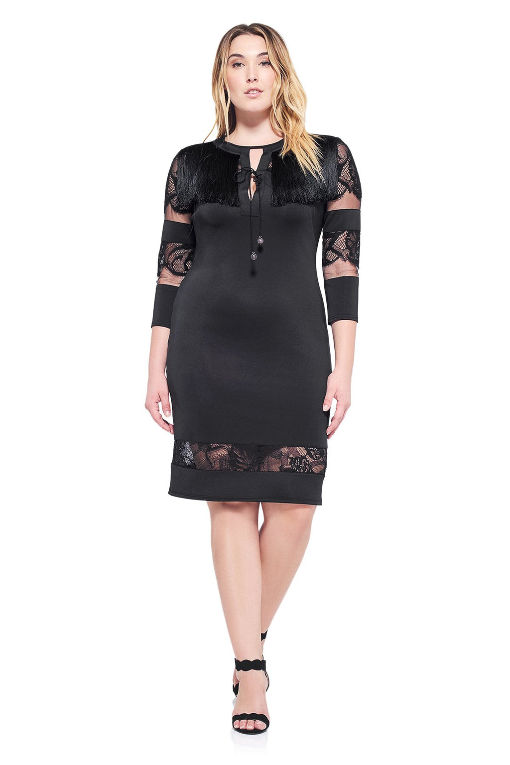 Corisande Fringe Dress - PLUS SIZE