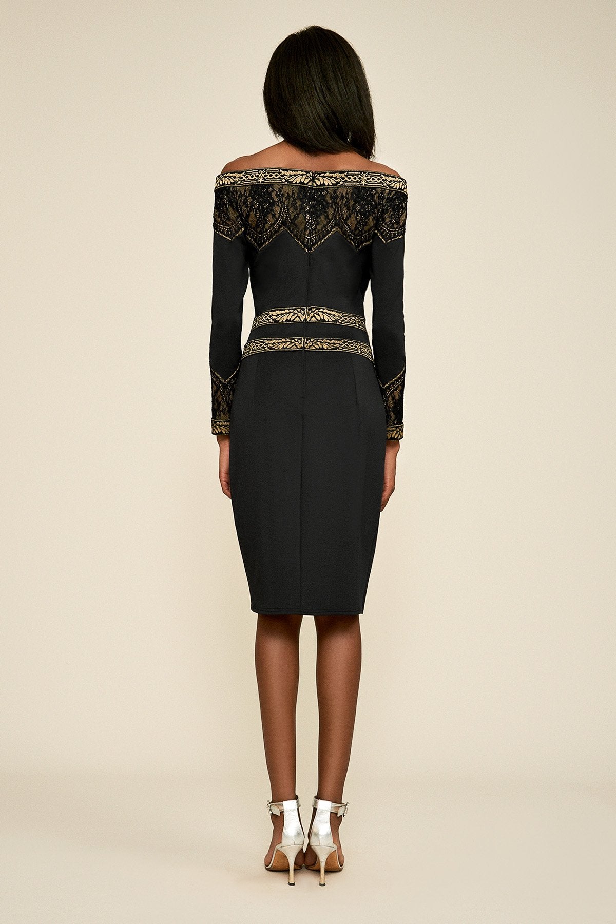 Tadashi Shoji - Cotta Long-Sleeve Off-The-Shoulder Neoprene Dress