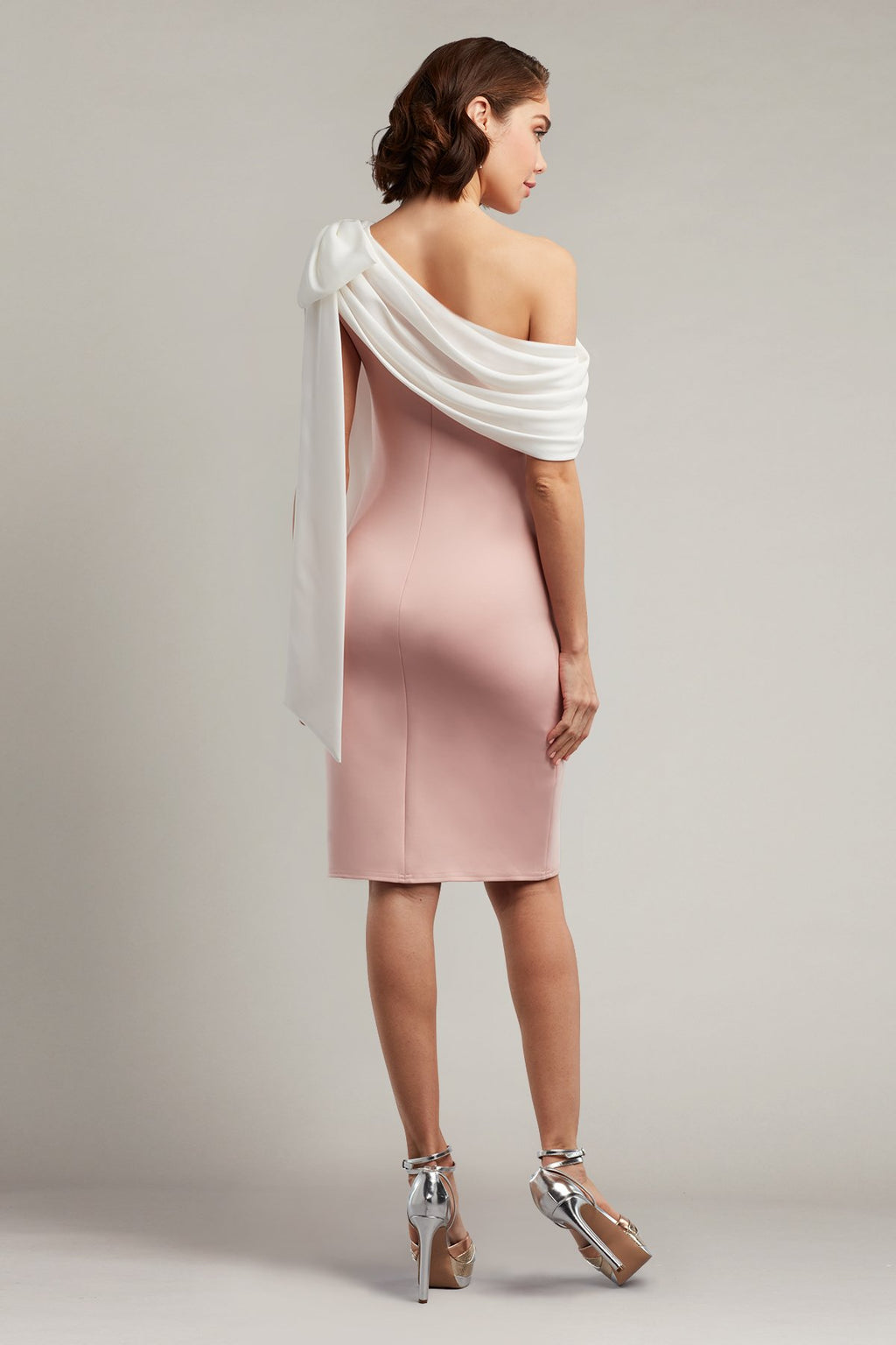 Rigel Crepe One-Shoulder Neoprene Dress