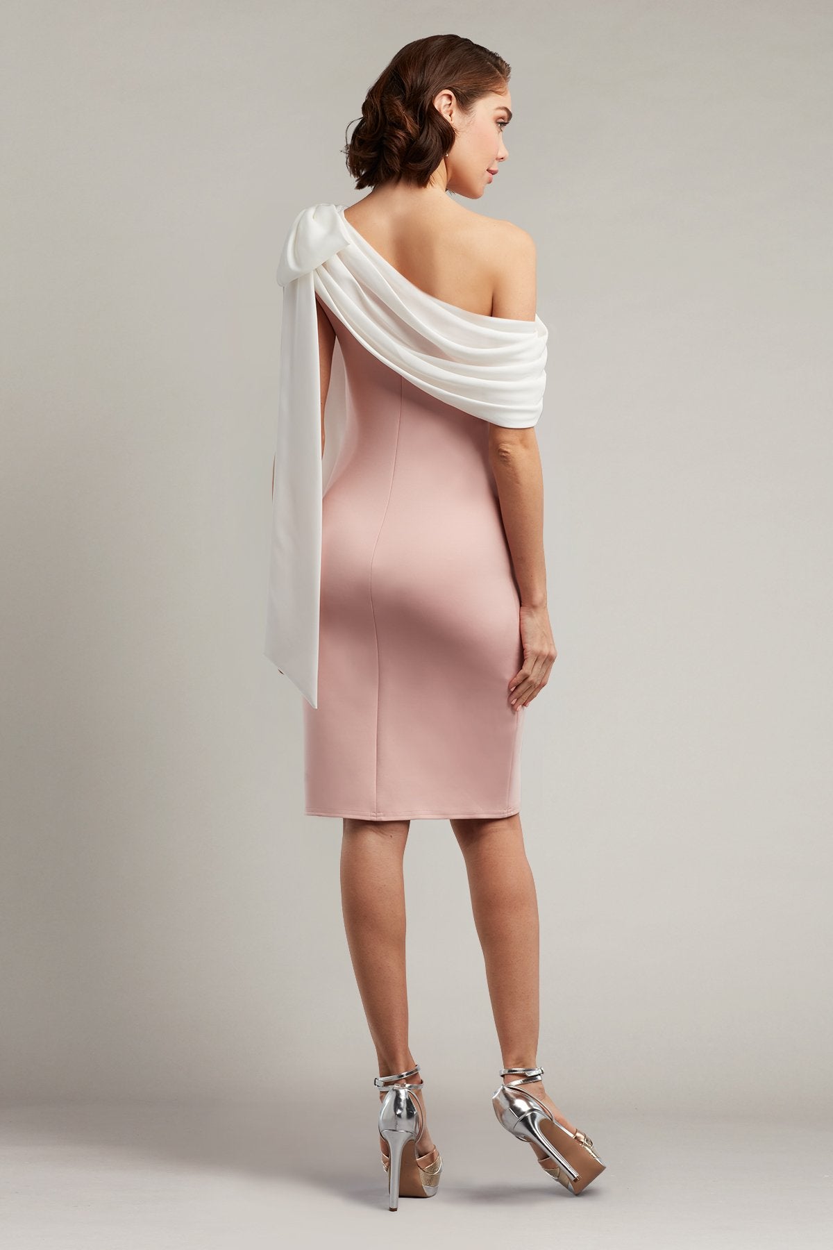 Rigel Crepe One-Shoulder Neoprene Dress