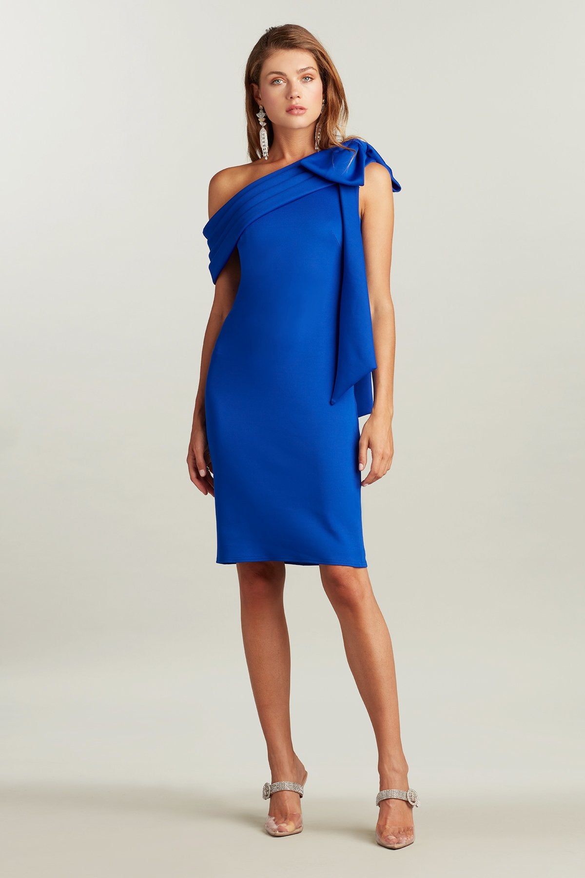 Snyder Draped One-Shoulder Dress