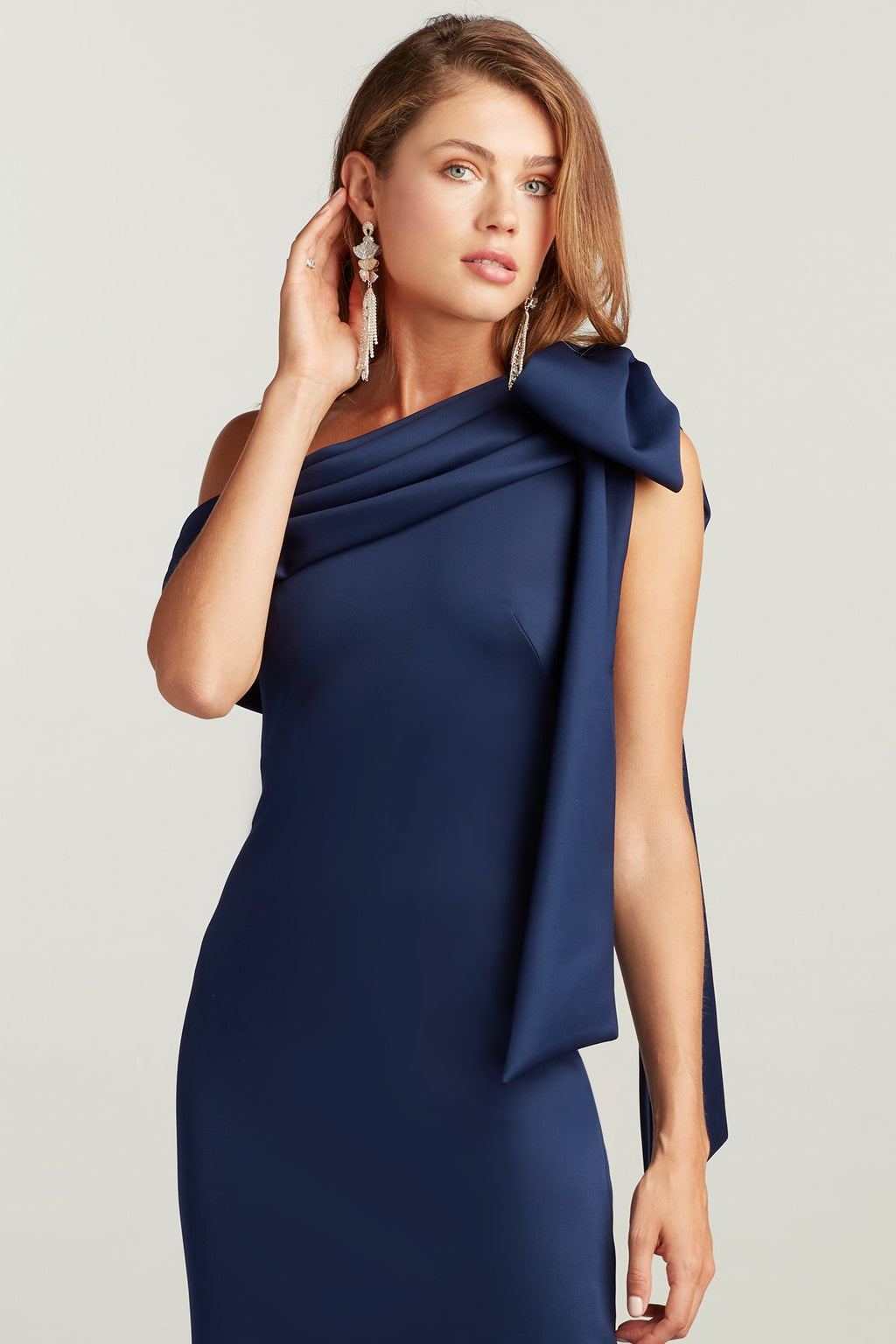 Snyder Draped One-Shoulder Dress