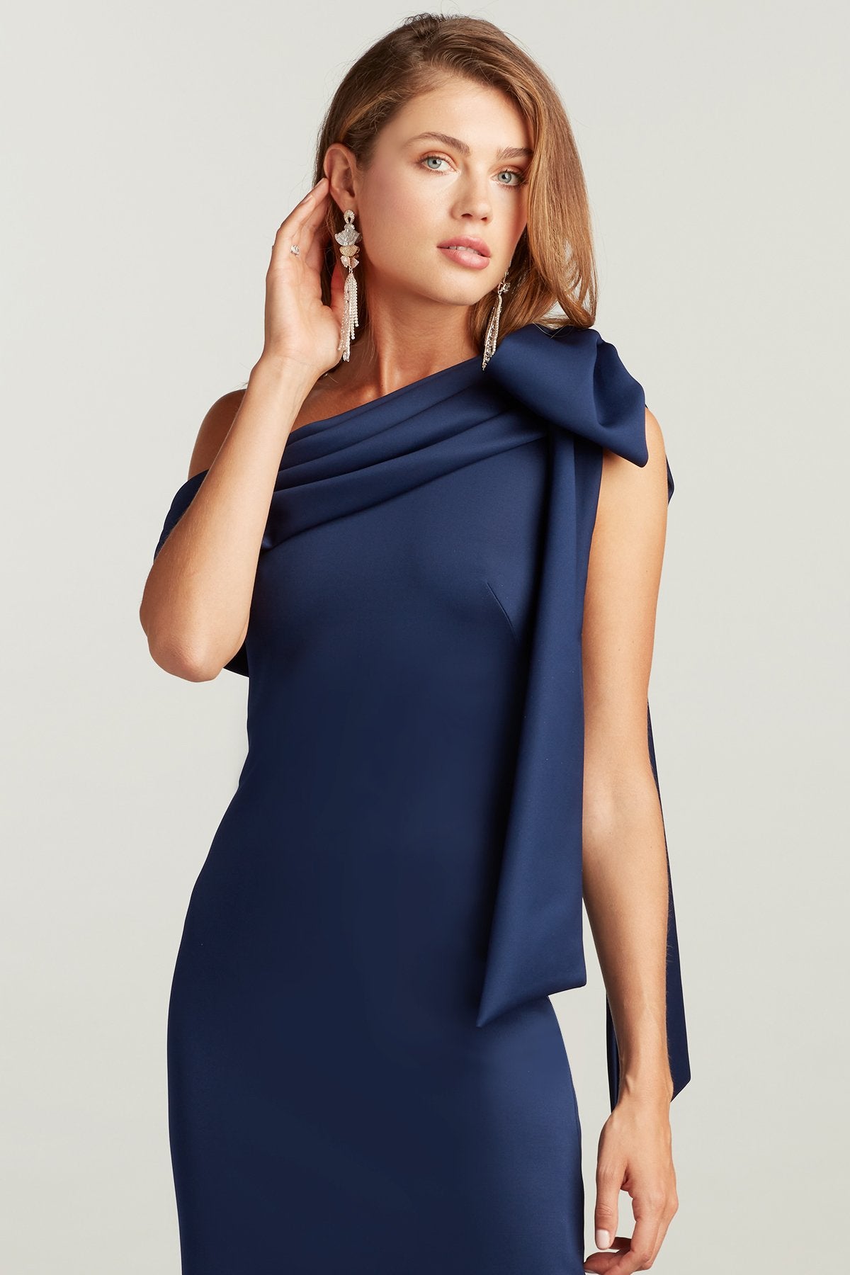 Snyder Draped One-Shoulder Dress