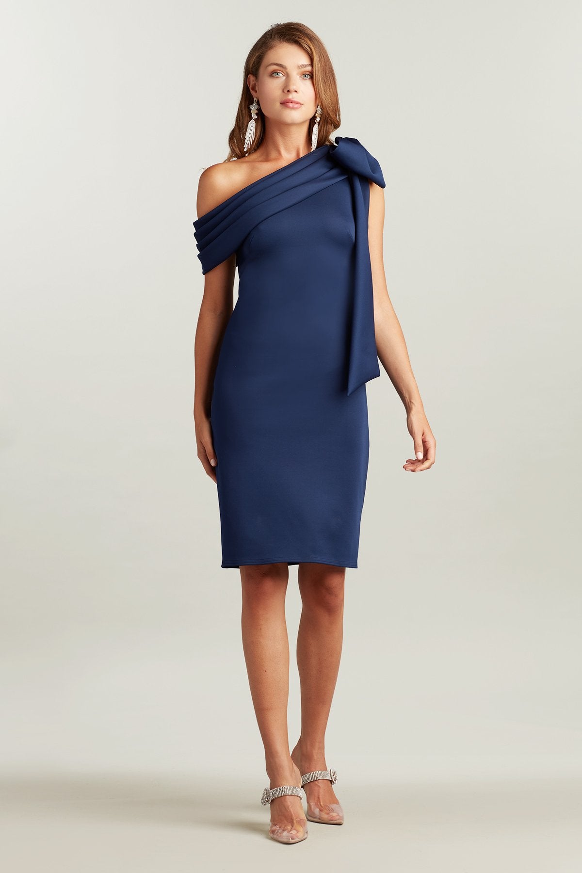 Snyder Draped One-Shoulder Dress