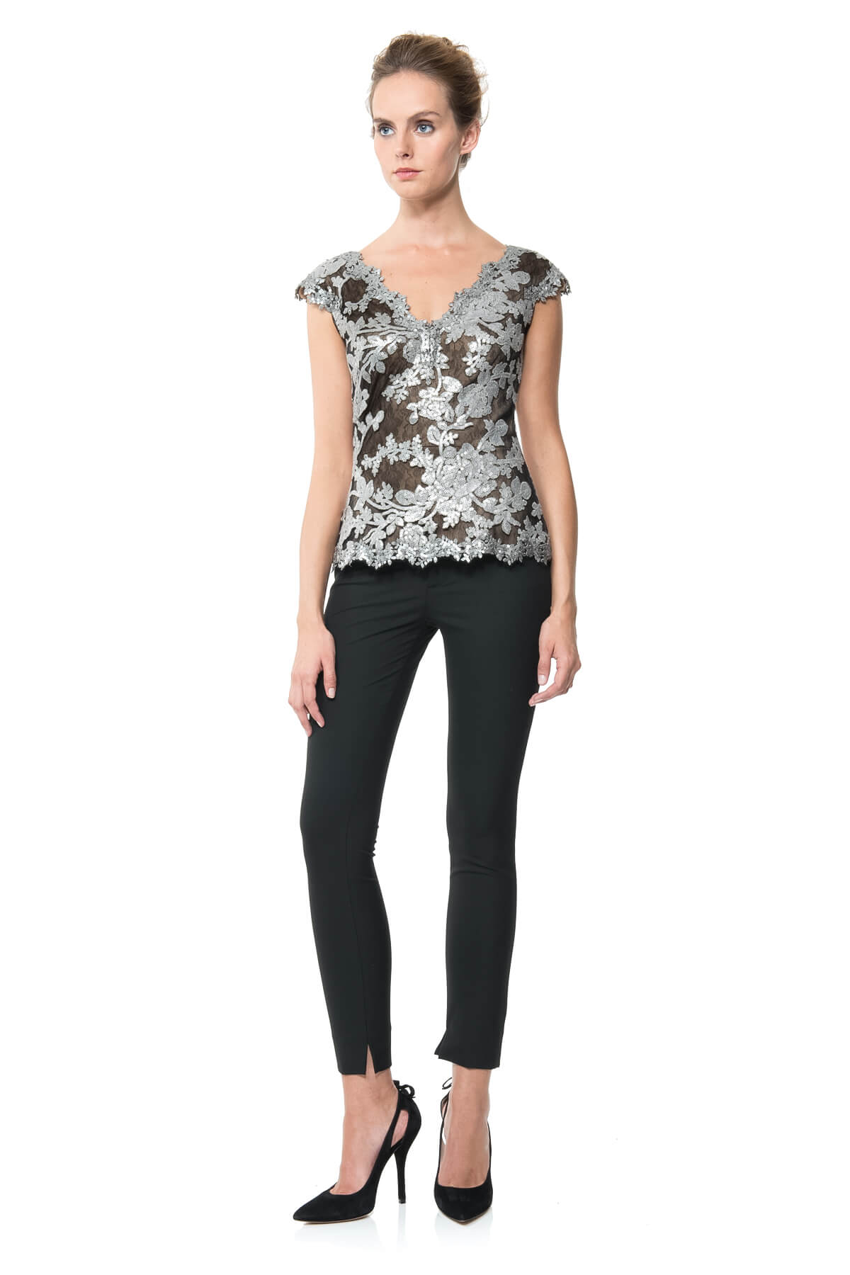 Sequin Embroidered Top