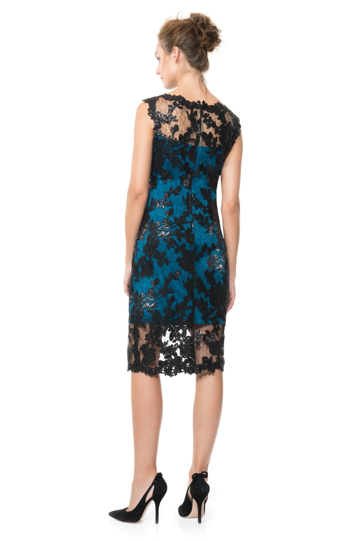 Paillette Embroidered Lace Sheath