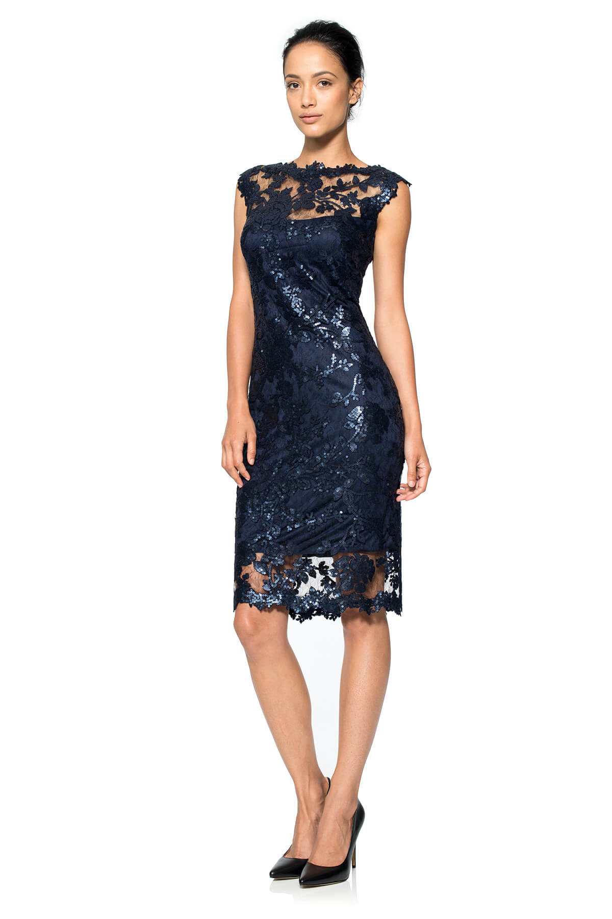 Paillette Embroidered Lace Sheath
