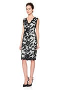 Paillette Embroidered Lace Dress