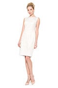 Neoprene and Metallic Lace Sheath Dress