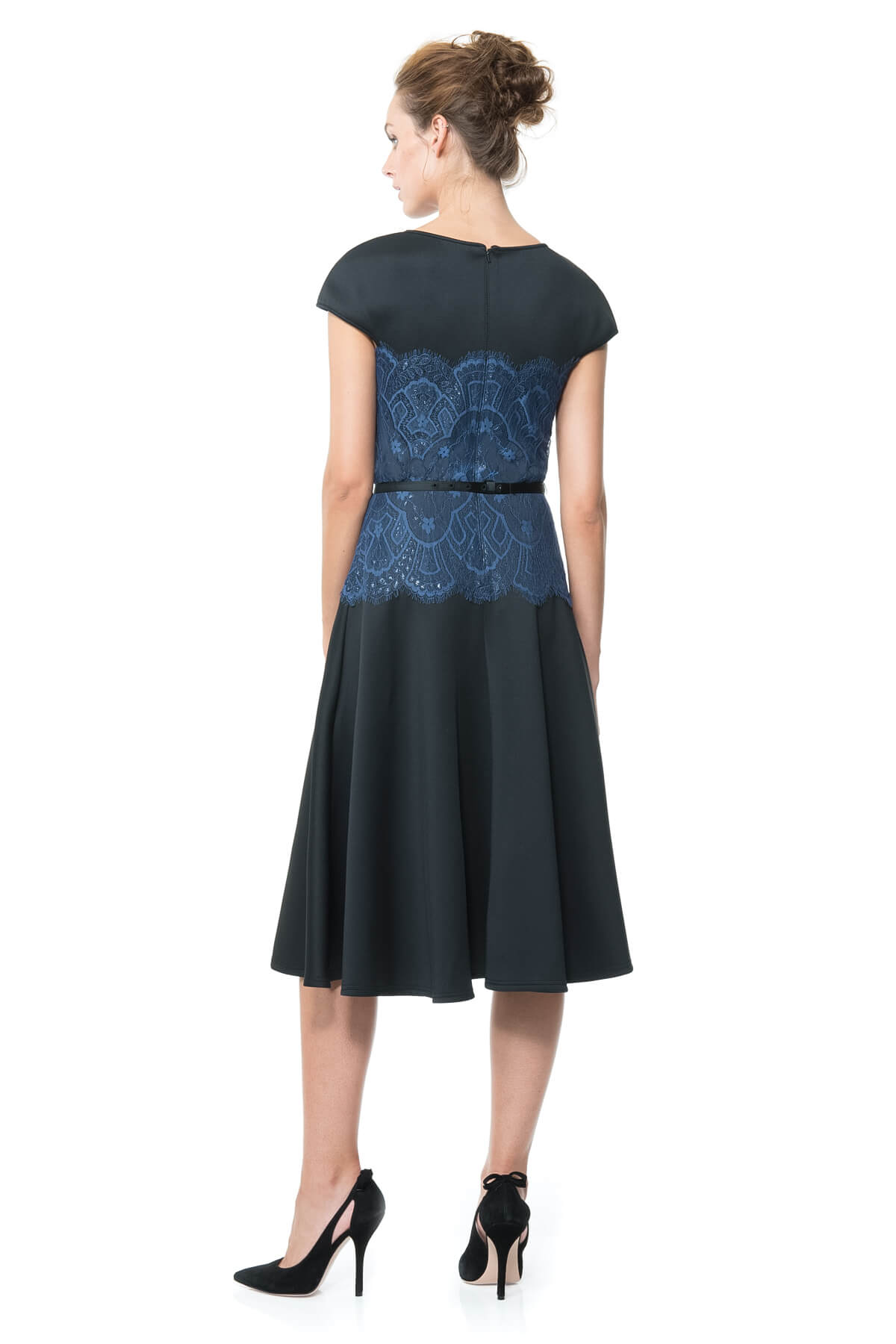 Neoprene and Lace Dress