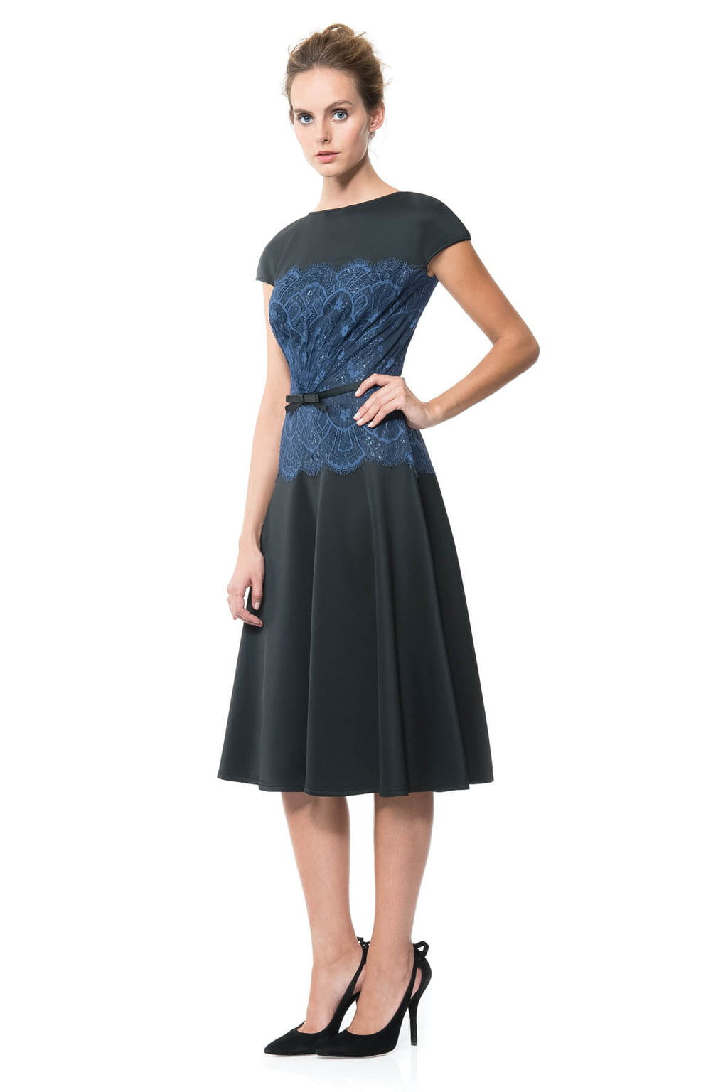 Neoprene and Lace Dress