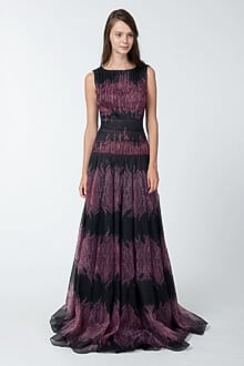 Paisley Print Gazar Gown