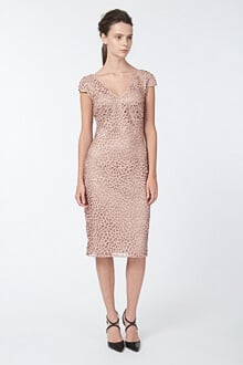 guipure lace evening dress Guipure Lace Dress in Mauve – Tadashi Shoji Official Online Boutique