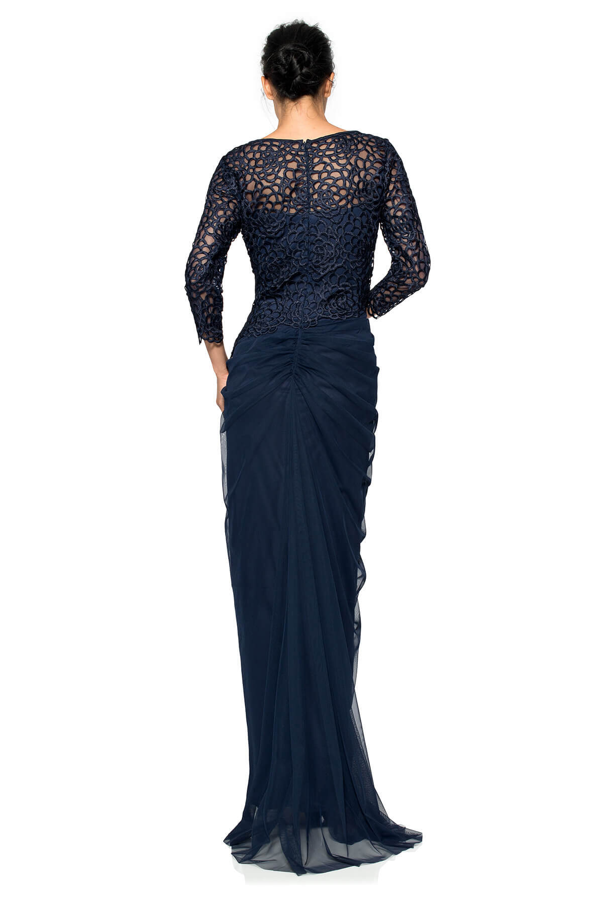 Guipure Lace and Tulle Gown