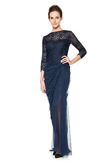 Guipure Lace and Tulle Gown