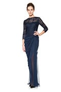 Guipure Lace and Tulle Gown
