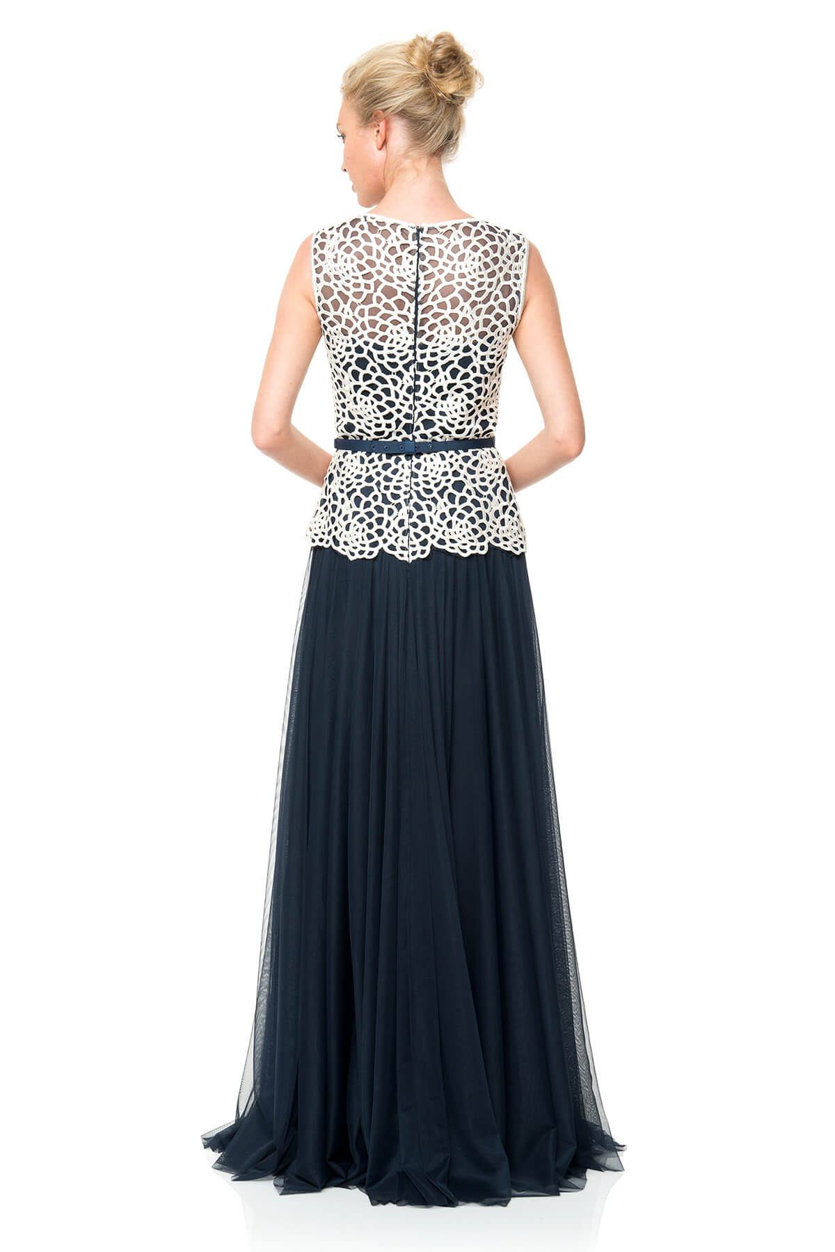 Guipure Lace and Tulle Gown