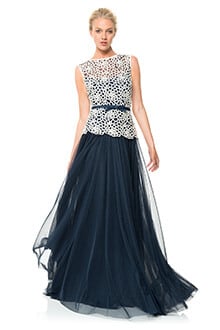 Guipure Lace and Tulle Gown