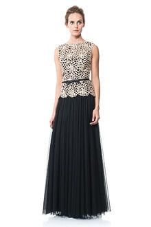 Guipure Lace and Tulle Gown