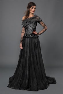 Beaded Lace and Tulle Ball Gown