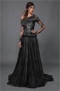 Beaded Lace and Tulle Ball Gown