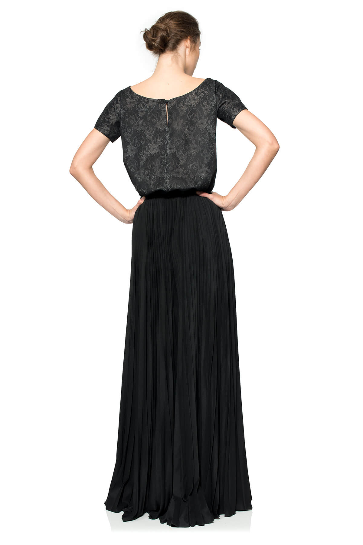 Pleated Maxi Skirt