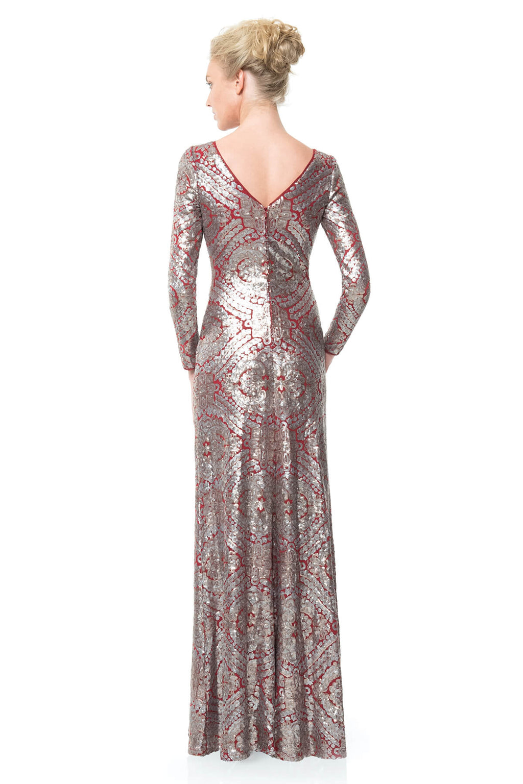 Bejeweled Sequin Gown