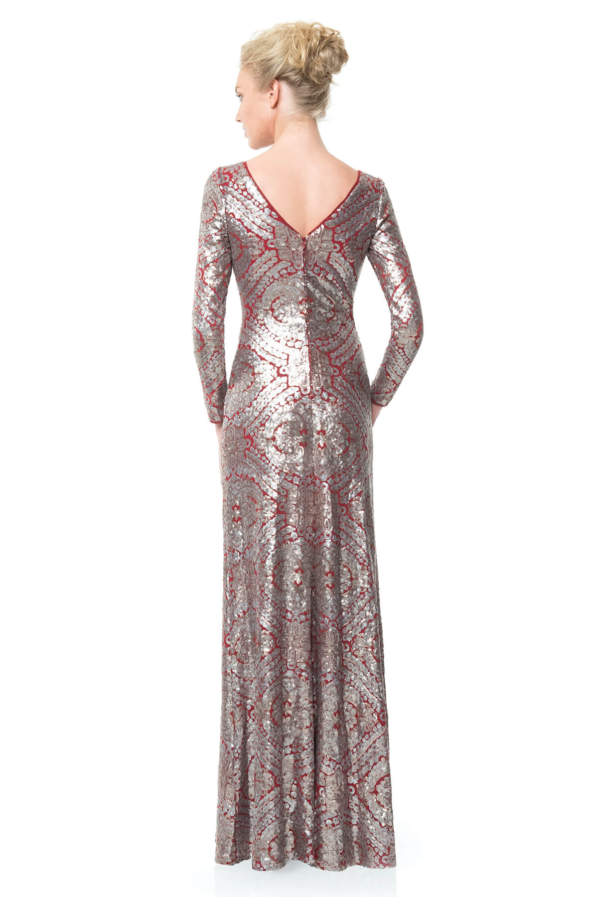 Bejeweled Sequin Gown