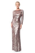 Bejeweled Sequin Gown