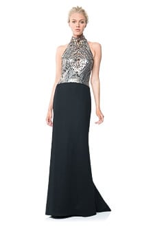 Sequin Halter Gown