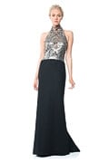 Sequin Halter Gown