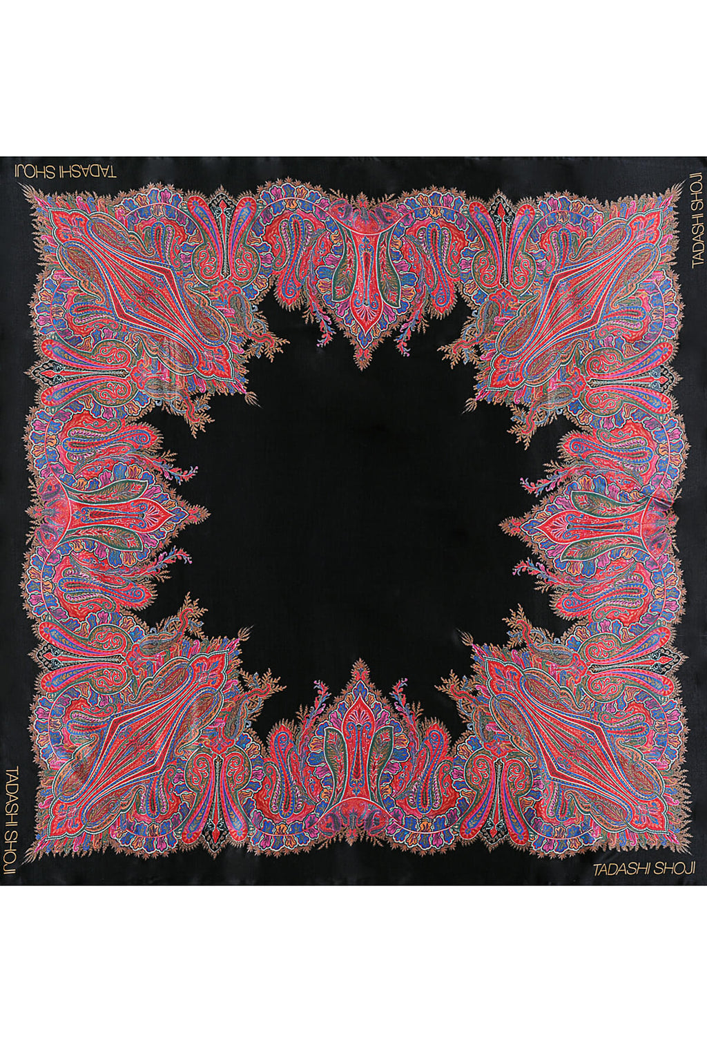 Paisley Print Silk Scarf