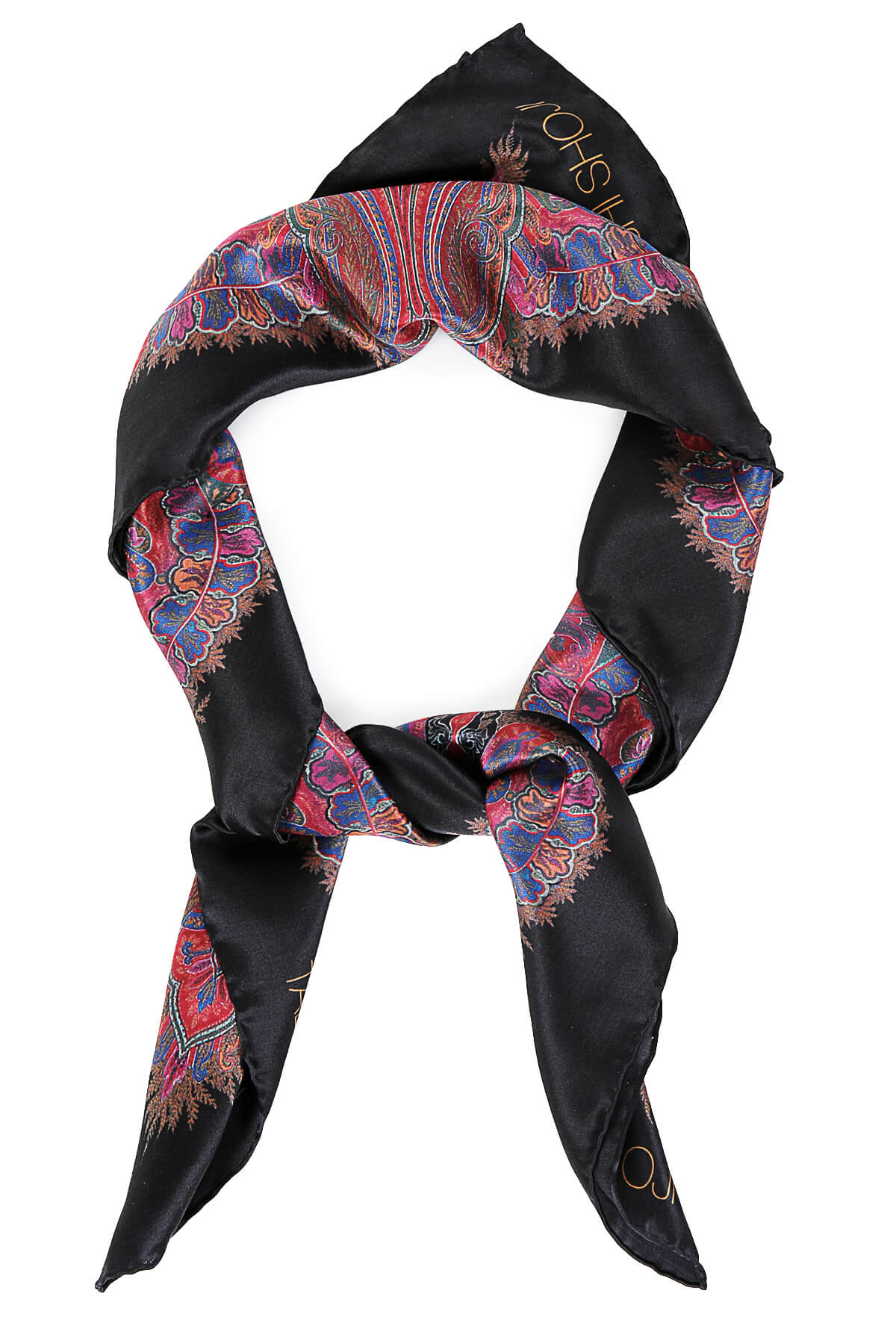 Paisley Print Silk Scarf