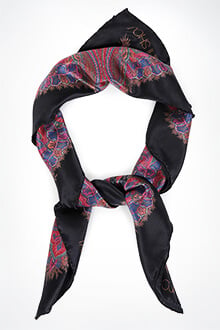 Paisley Print Silk Scarf