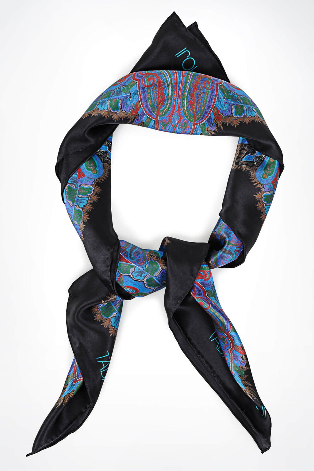 Paisley Print Silk Scarf
