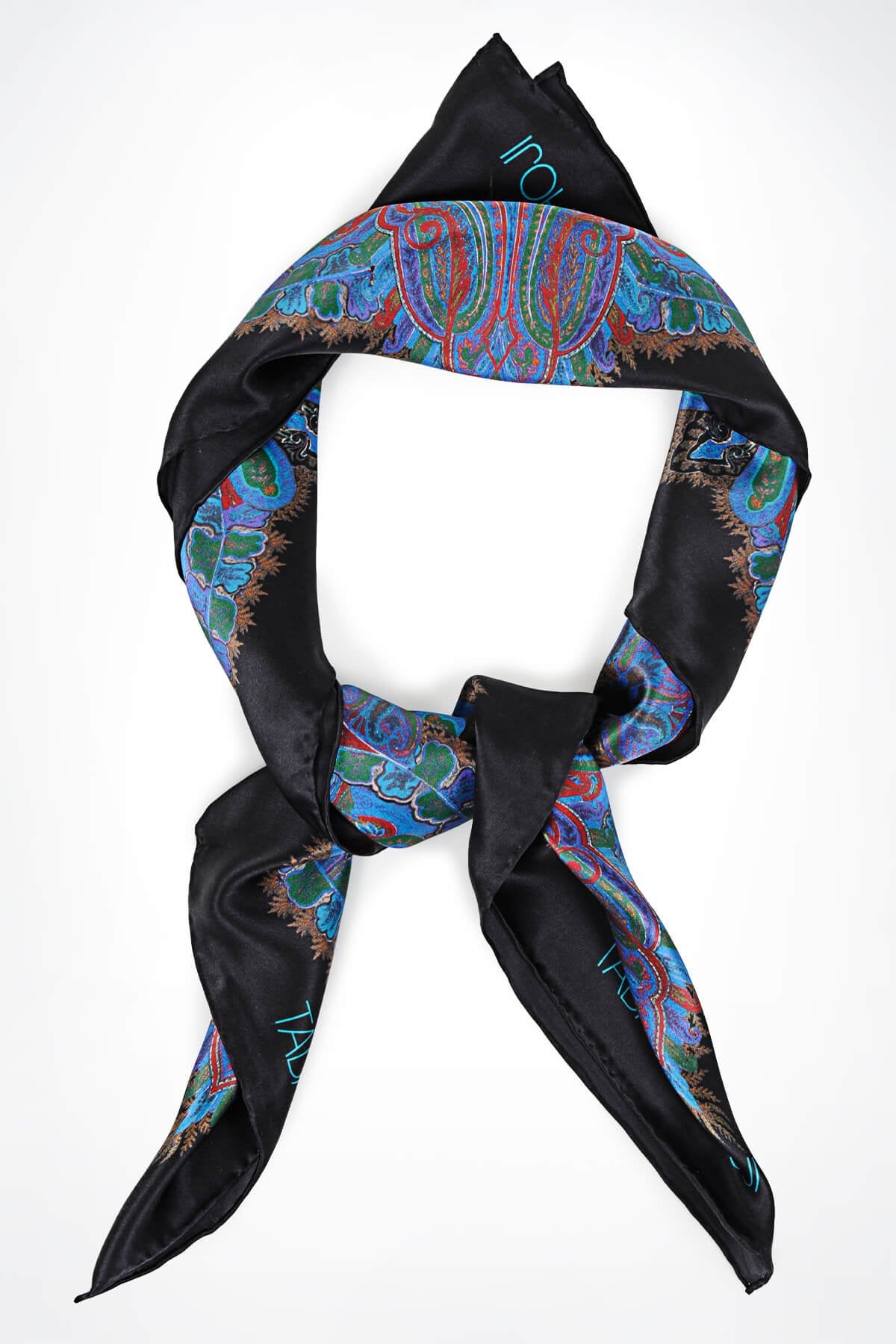 Paisley Print Silk Scarf