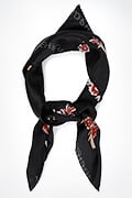 Floral Print Silk Scarf