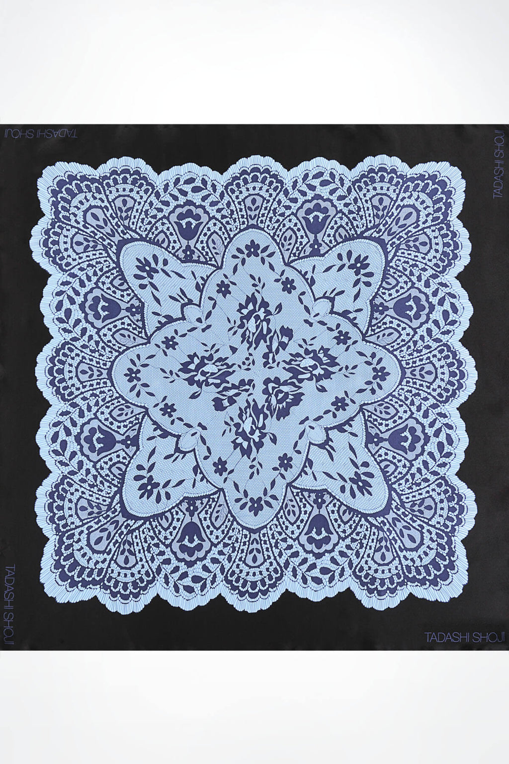 Lace Print Silk Scarf