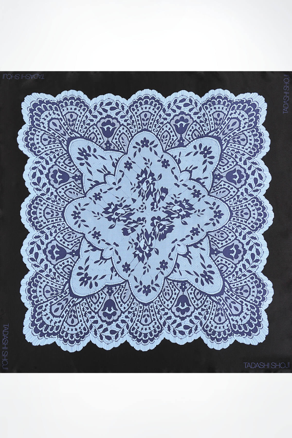 Lace Print Silk Scarf