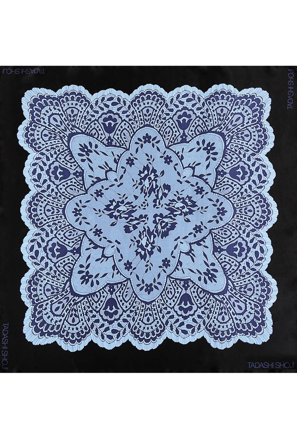 Lace Print Silk Scarf