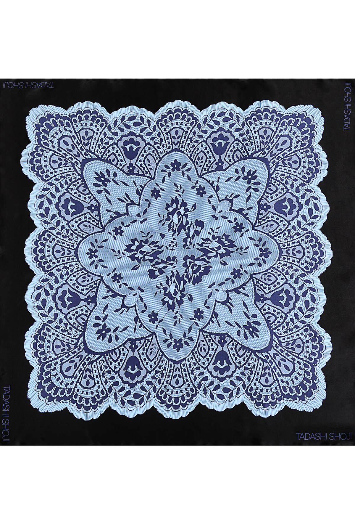 Lace Print Silk Scarf