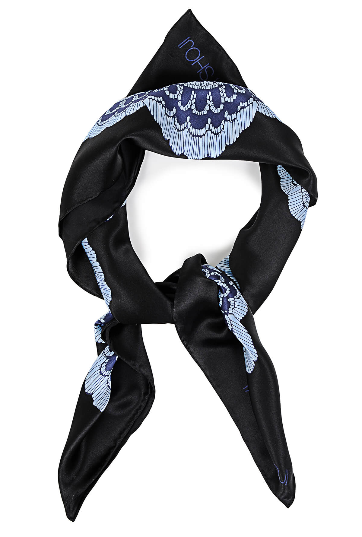 Lace Print Silk Scarf
