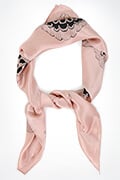 Lace Print Silk Scarf
