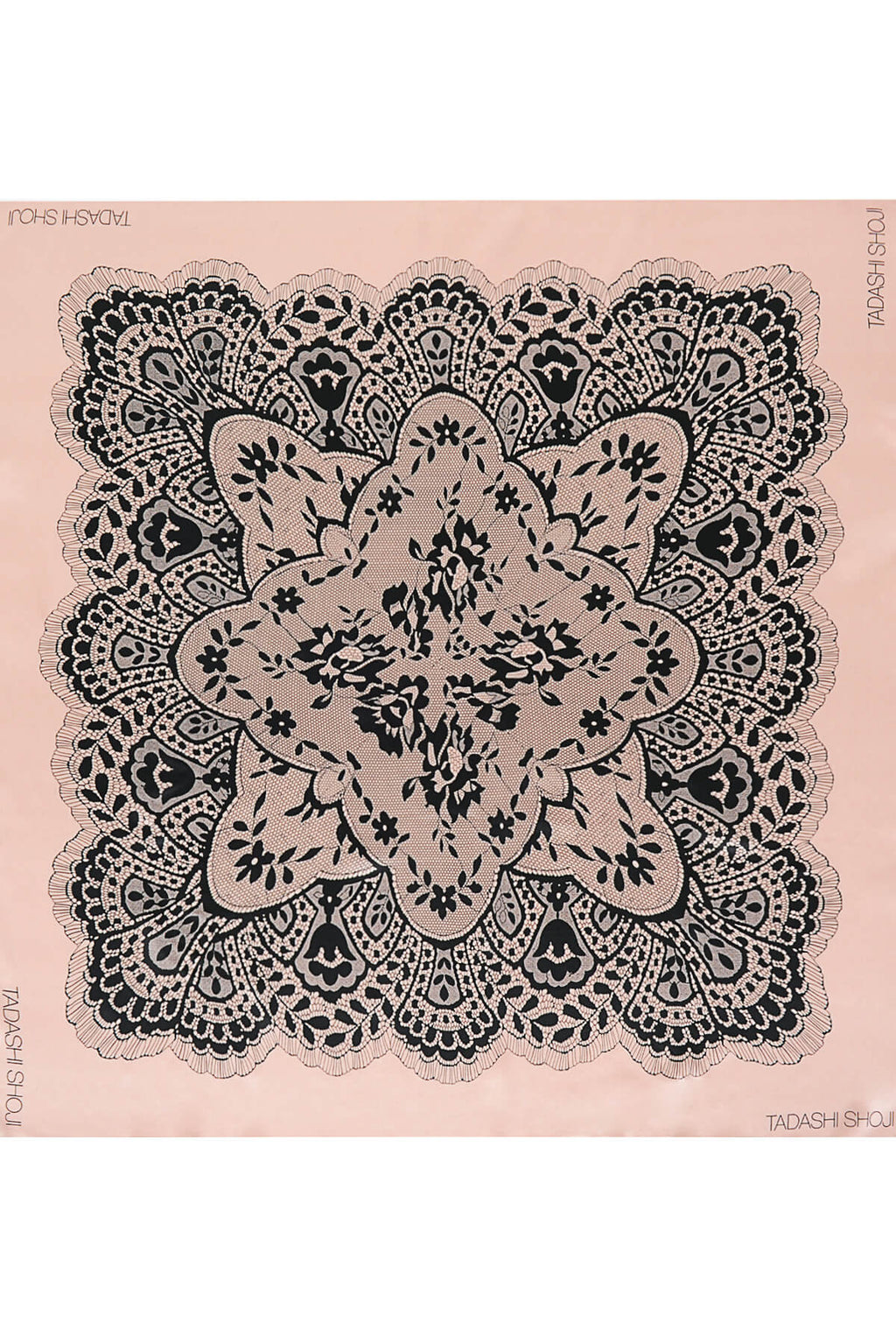 Lace Print Silk Scarf