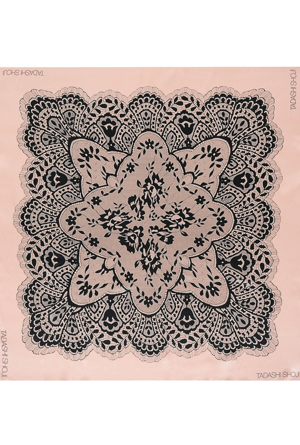 Lace Print Silk Scarf