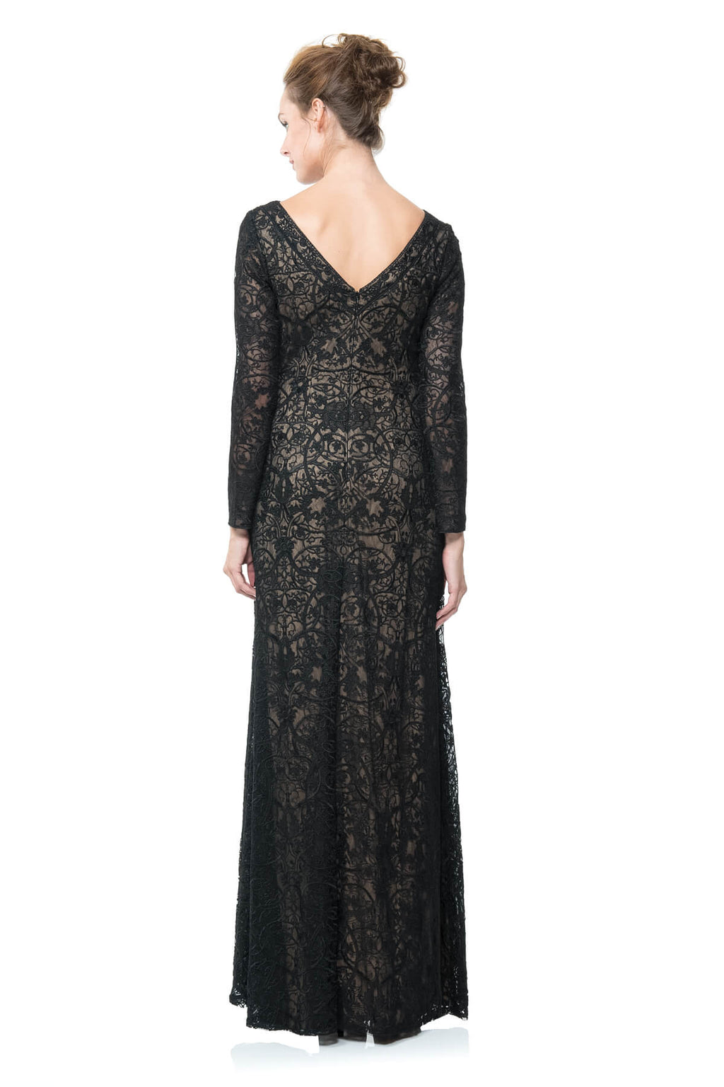 Long Sleeve Lace Gown