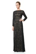 Long Sleeve Lace Gown