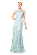 Paillette Embroidered Gown