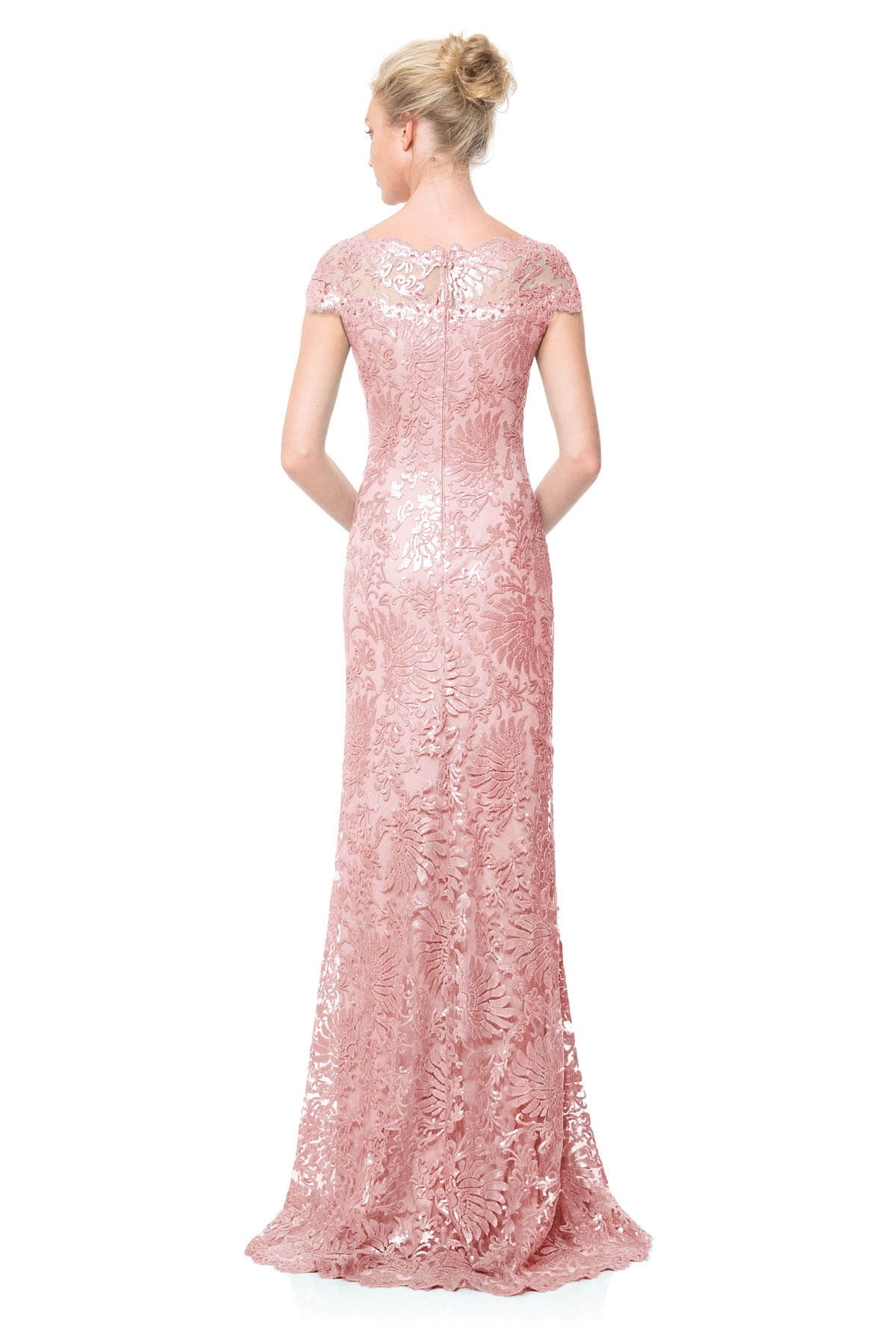Paillette Embroidered Gown