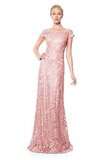 Paillette Embroidered Gown